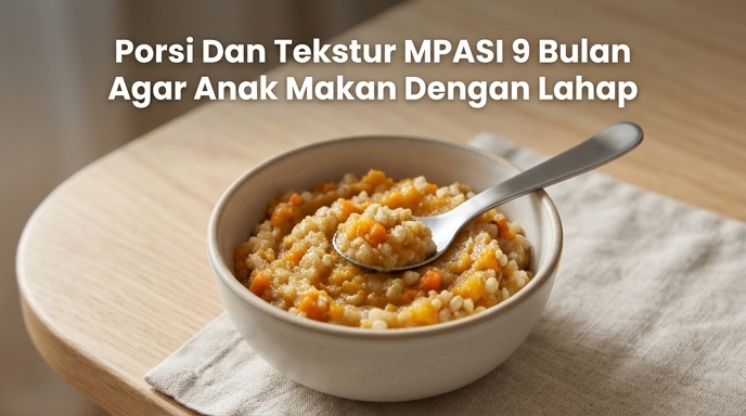 Porsi Dan Tekstur MPASI 9 Bulan Agar Anak Makan Dengan Lahap